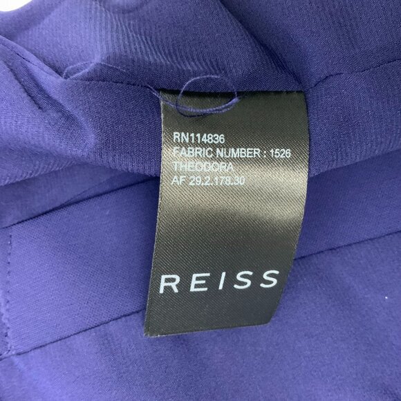 New Reiss Theodora Purple Sheath Pencil Dress Size 4 - Picture 15 of 16